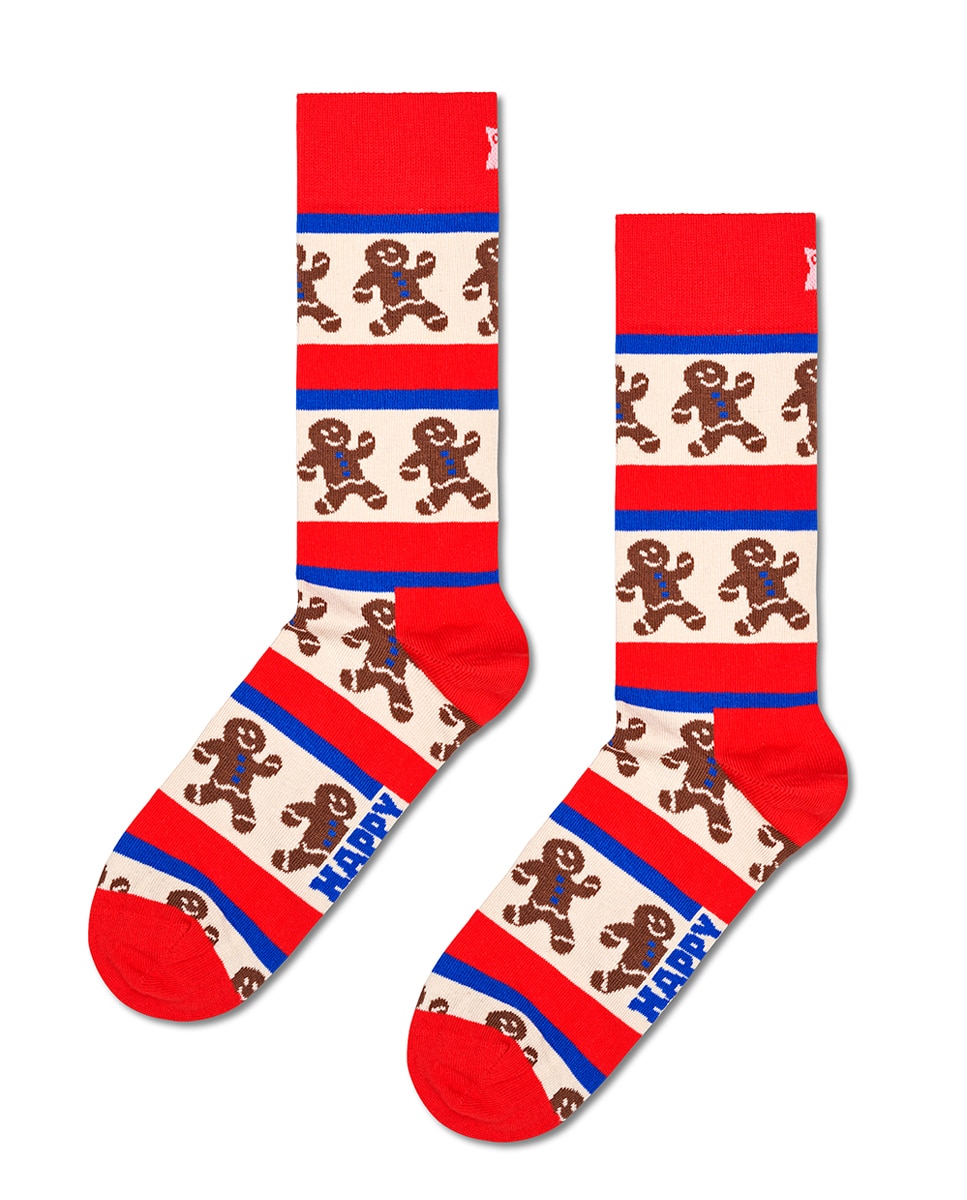 Imagem 0 de Meias às Riscas com Bolacha de Gengibre