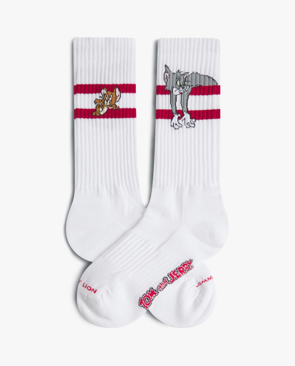 Imagen 0 de Calcetín de mujer Tom and Jerry athletic blanco Blanco