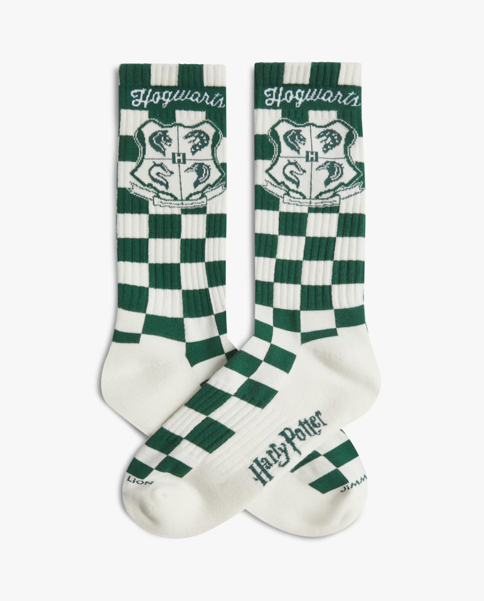 Imagen 0 de Calcetín de mujer Harry Potter athletic verde y blanco Verde