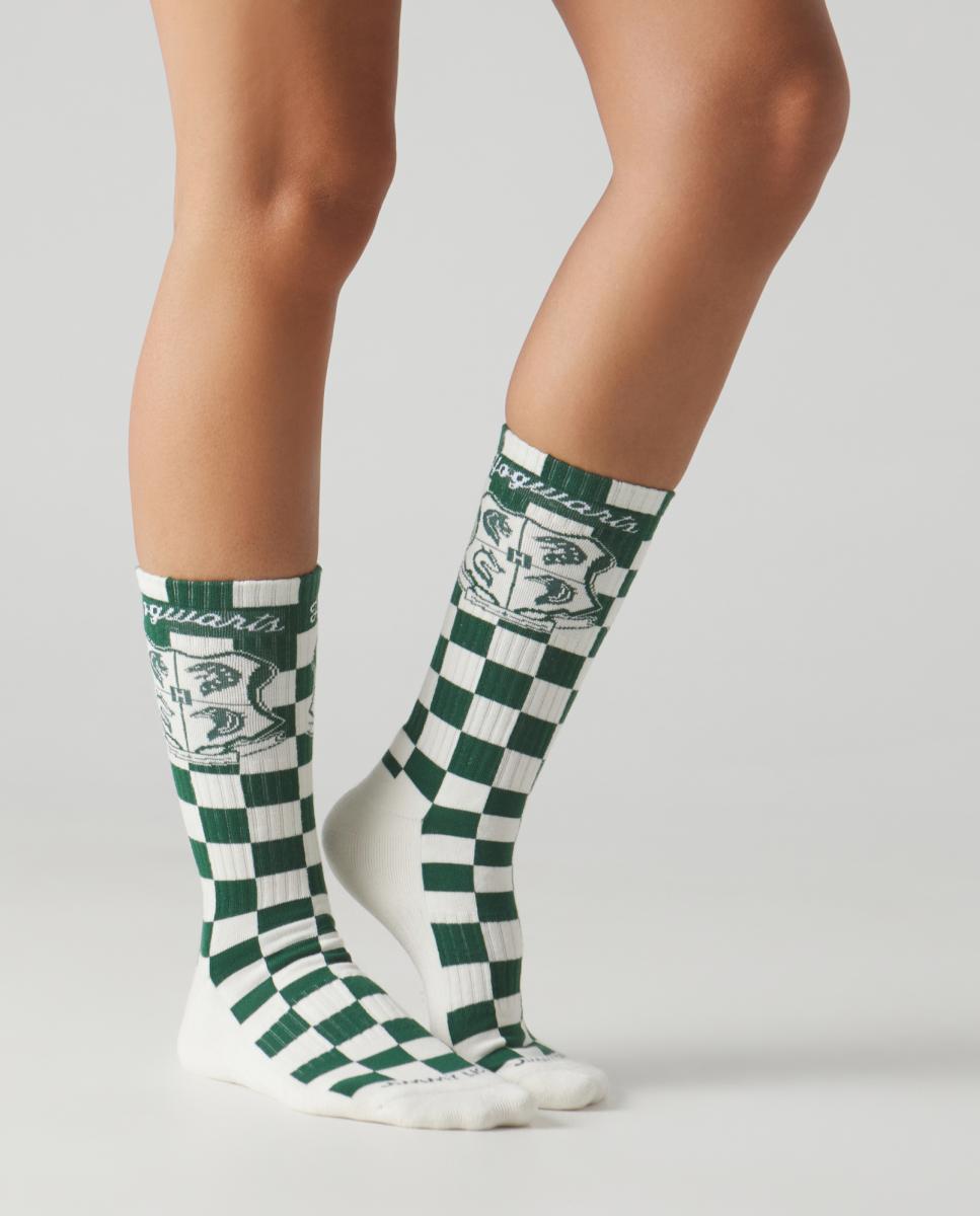 Calcetín de mujer Harry Potter athletic verde y blanco - Jimmy Lion - Verde Verde-2