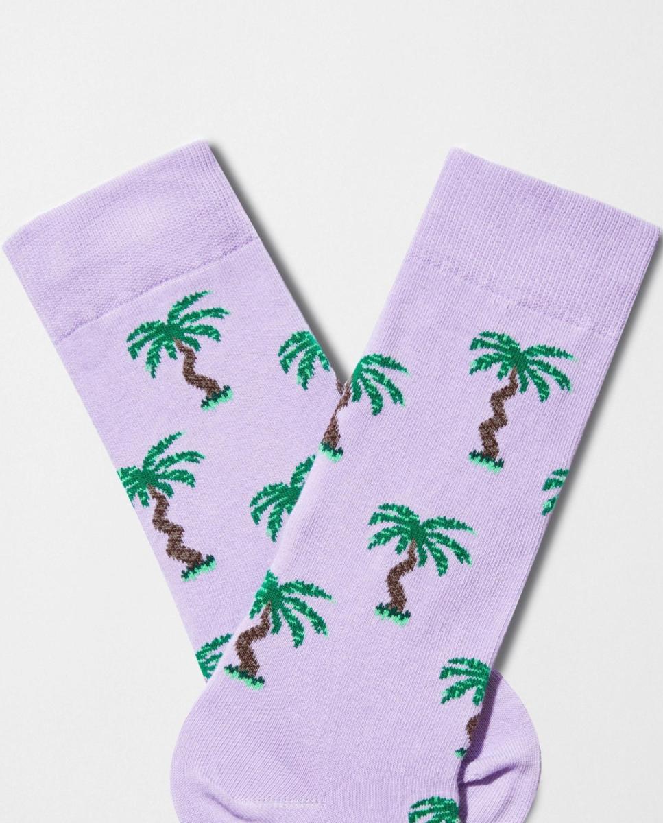 Meias de Fantasia com Cães Salsicha Roxo-2