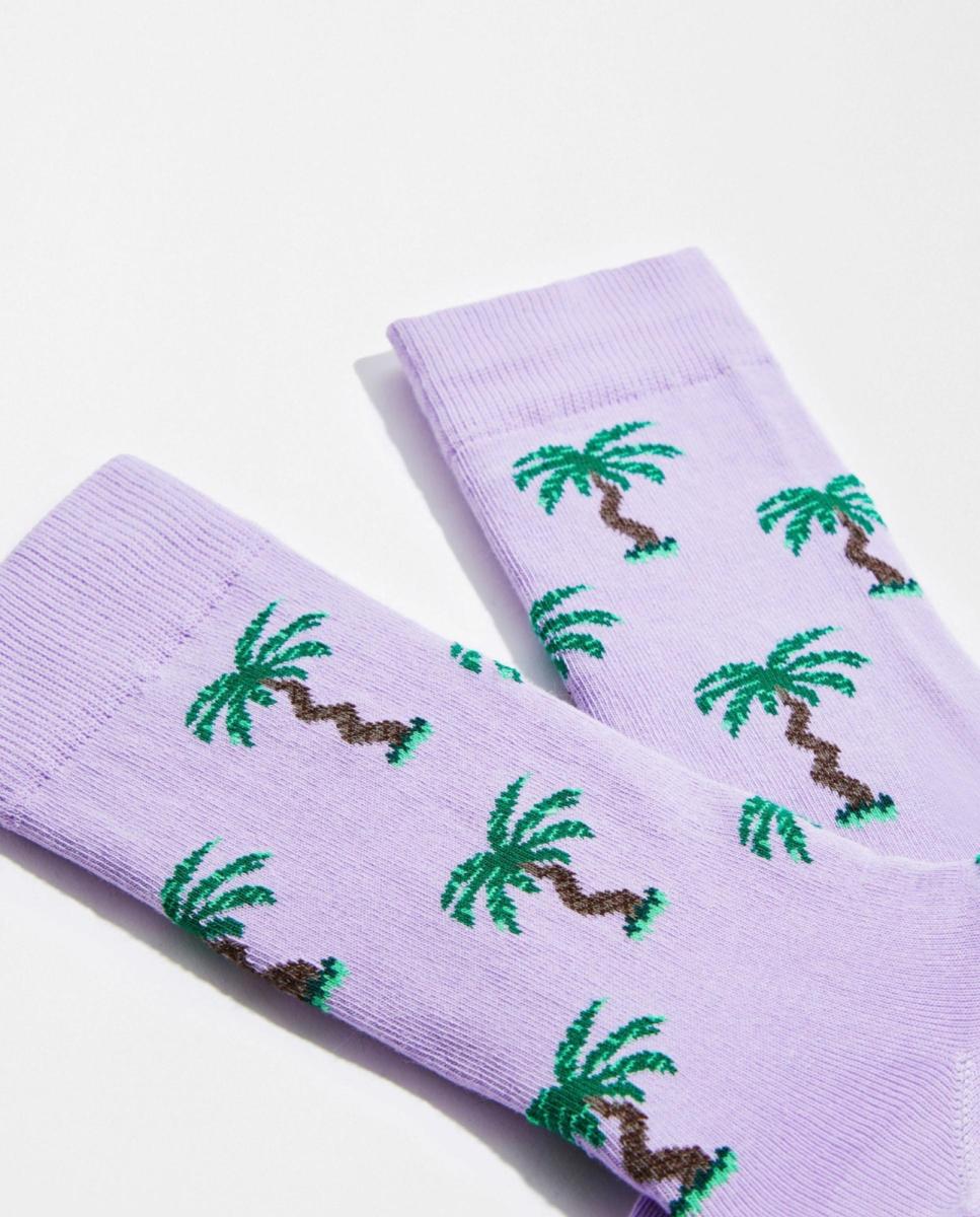 Meias de Fantasia com Cães Salsicha Roxo-3