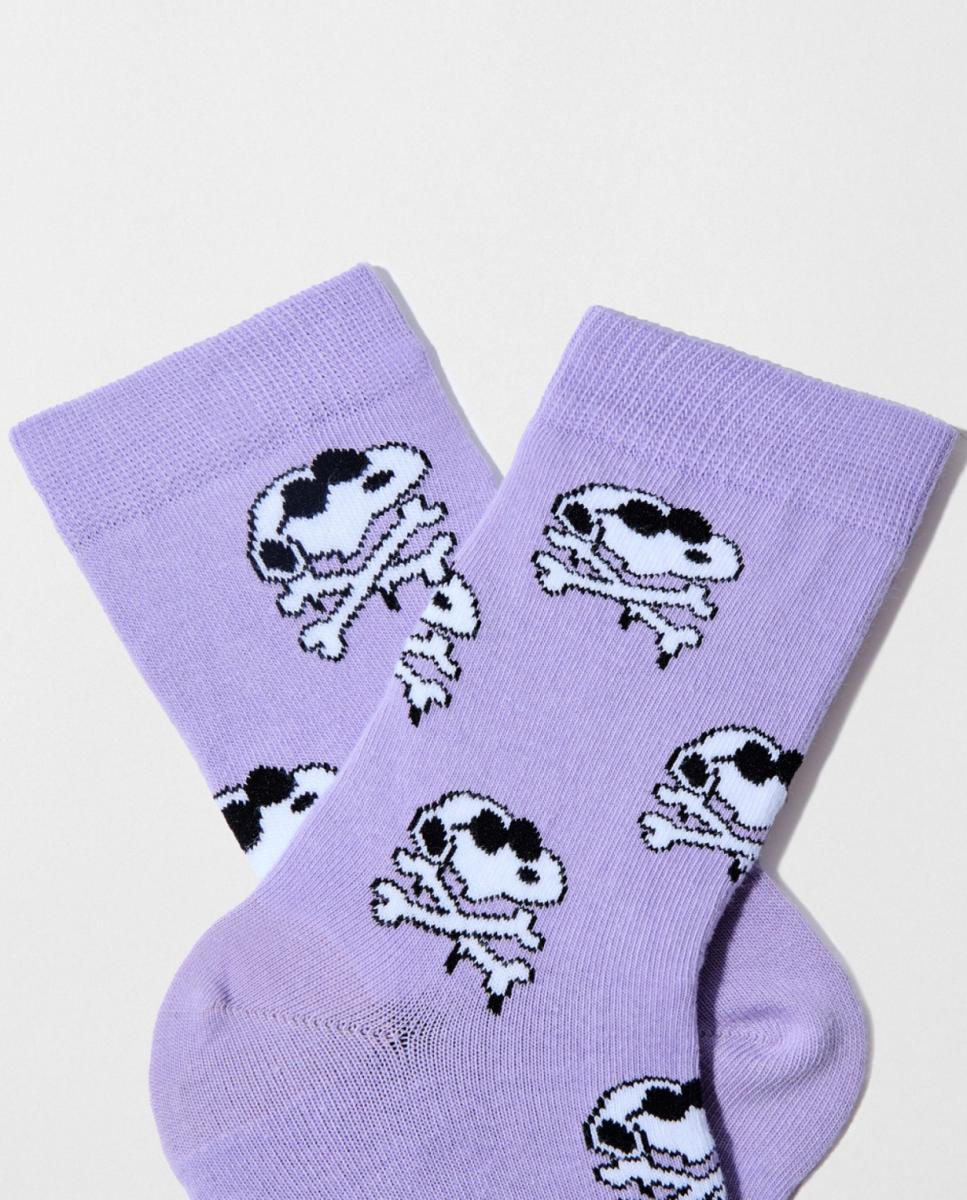 Meias com Fantasia Snoopy Roxo-2