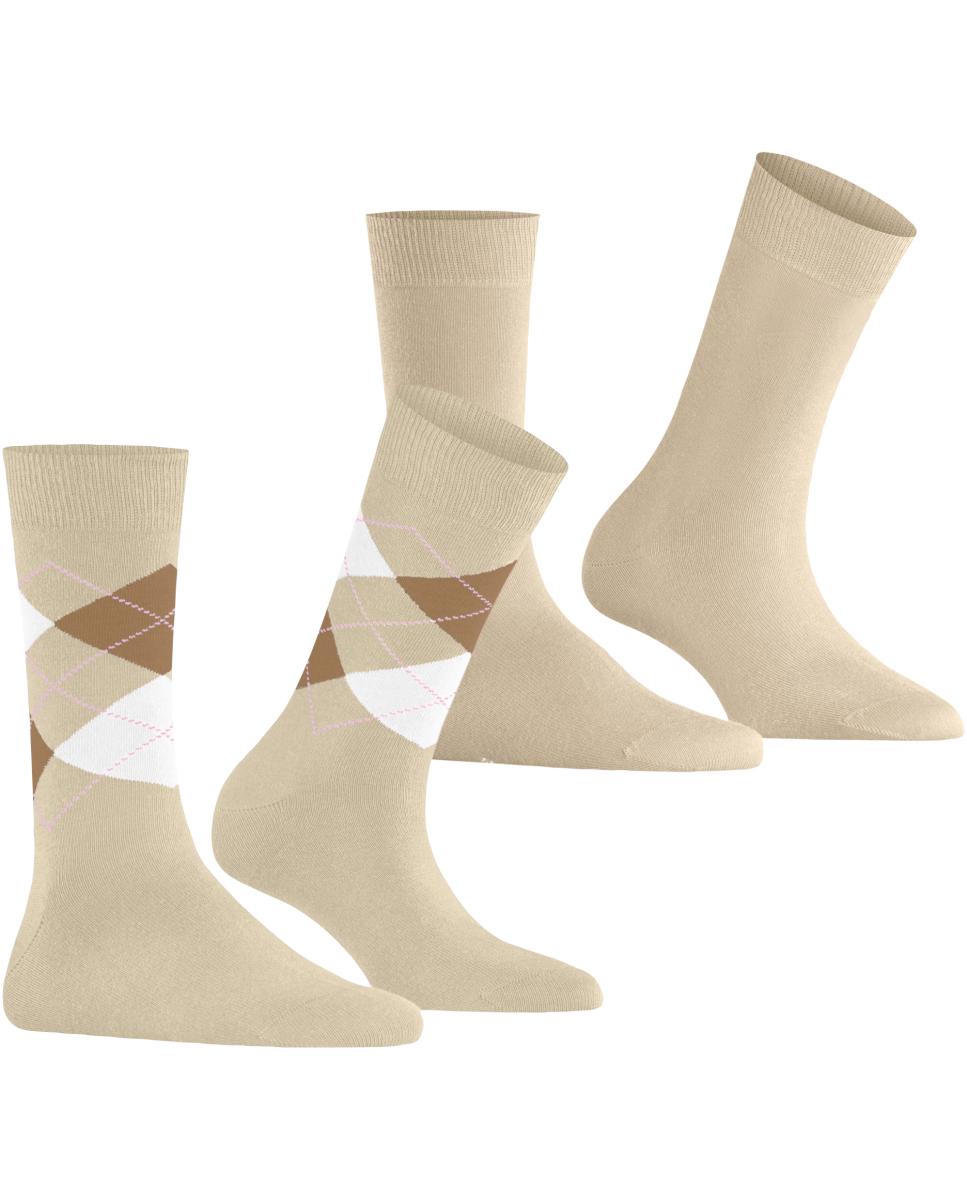 Imagen 0 de Calcetín de mujer Burlington estampado Beige