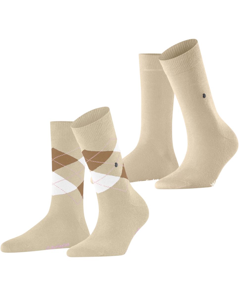 Imagen 3 de Calcetín de mujer Burlington estampado - Beige Beige