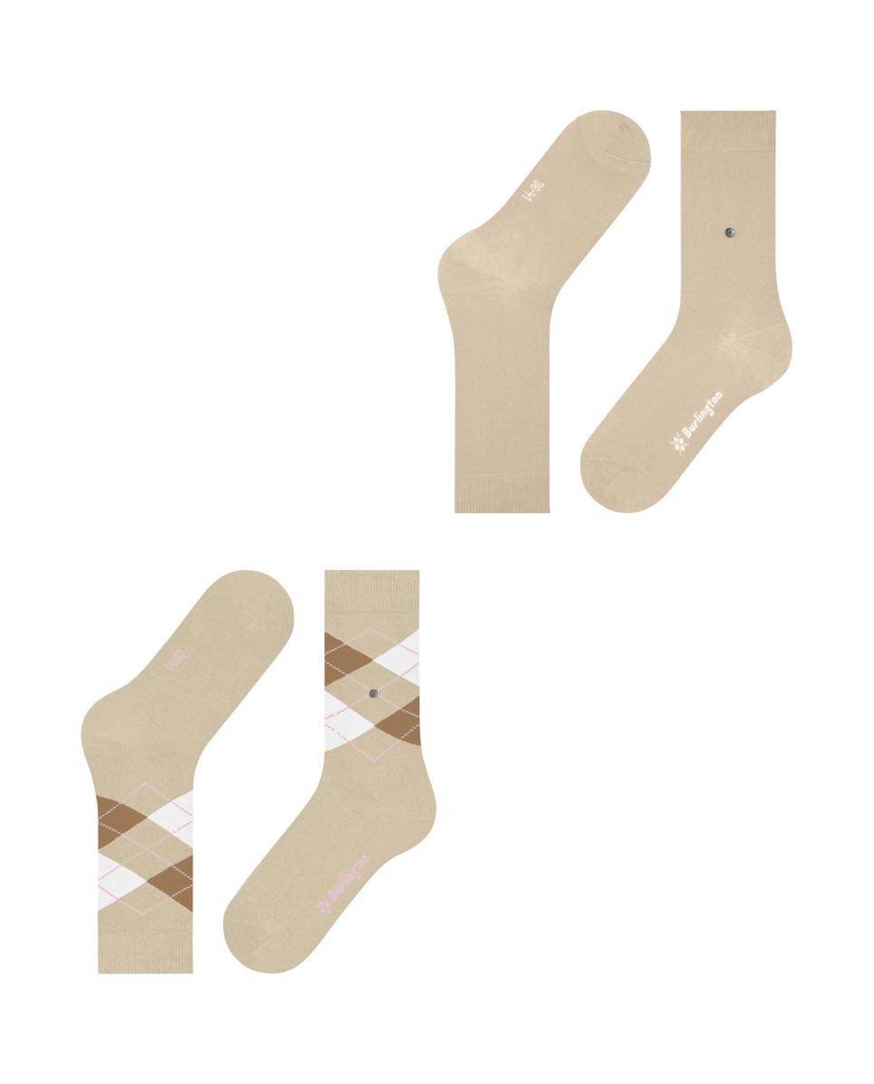 Imagen 4 de Calcetín de mujer Burlington estampado - Beige Beige