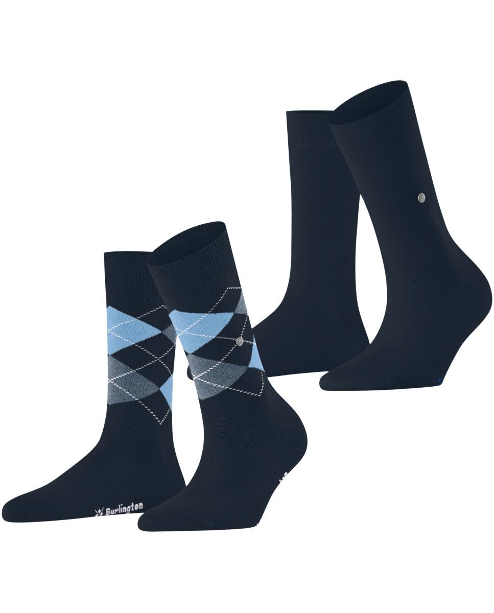 Imagen 3 de Calcetín de mujer Burlington estampado - Azul marino Azul marino