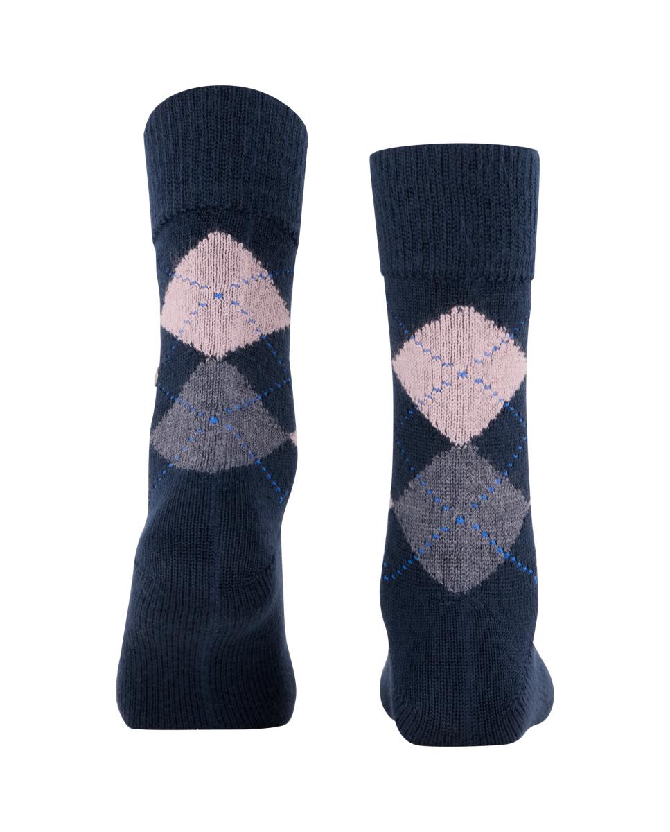 Meias compridas de mulher Burlington com estampado de losangos Multicolor-2