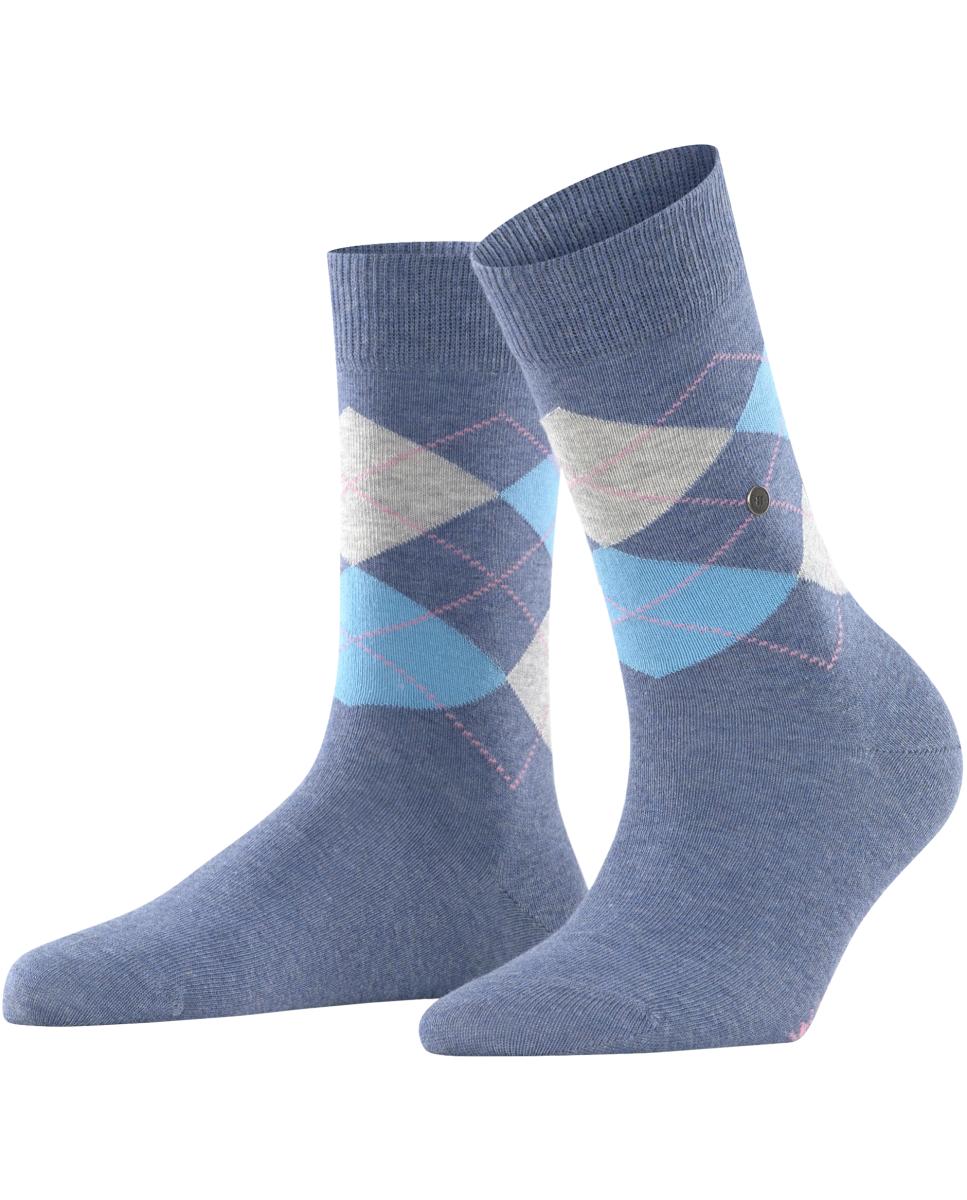 Imagen 3 de Caja de regalo con 2 pares con rombos de Mujer - Burlington - Azul Azul