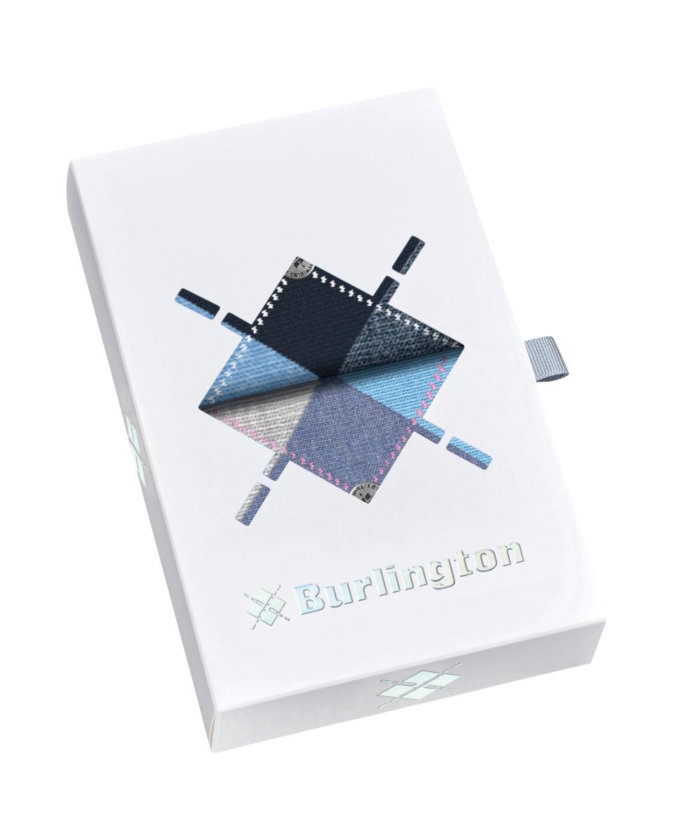 Imagen 4 de Caja de regalo con 2 pares con rombos de Mujer - Burlington - Azul Azul