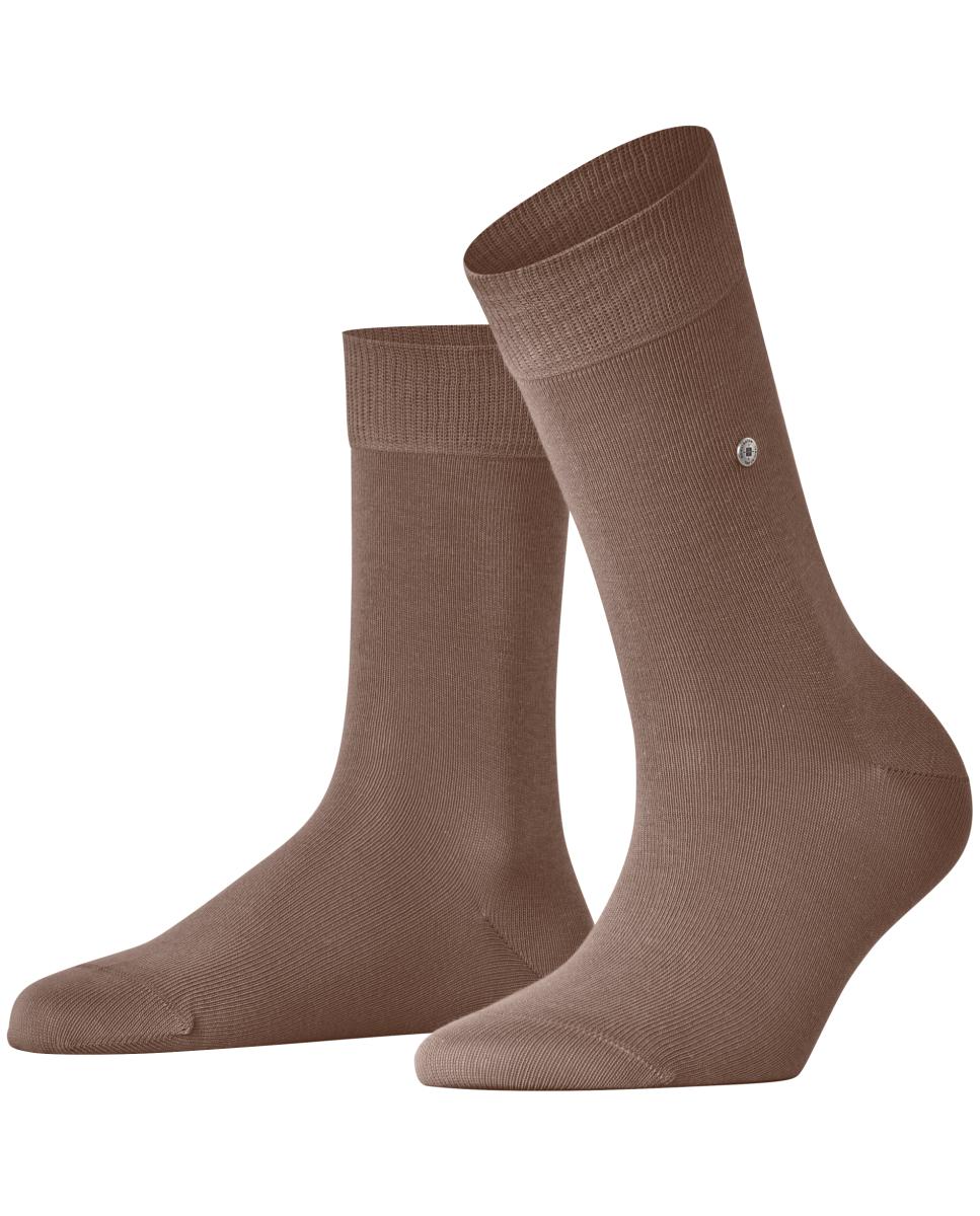 Caixa de Oferta com 2 Pares de Meias - 1 Par Liso e 1 Par com Losangos Castanho-3