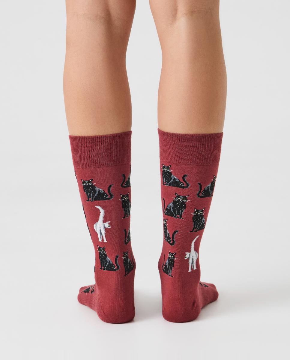 Meias Black Cats Casual Telha-2