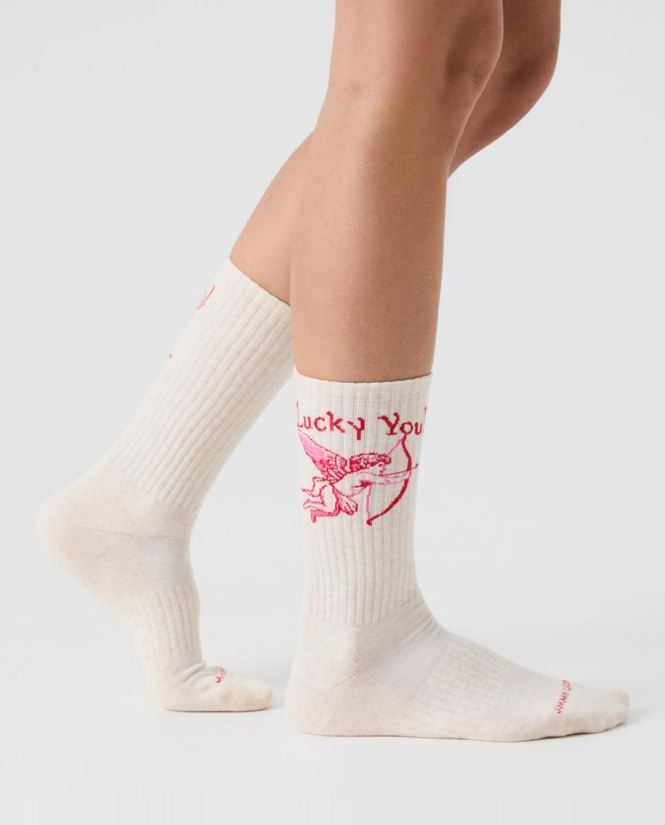 Meias Lucky You Athletic Bege-2