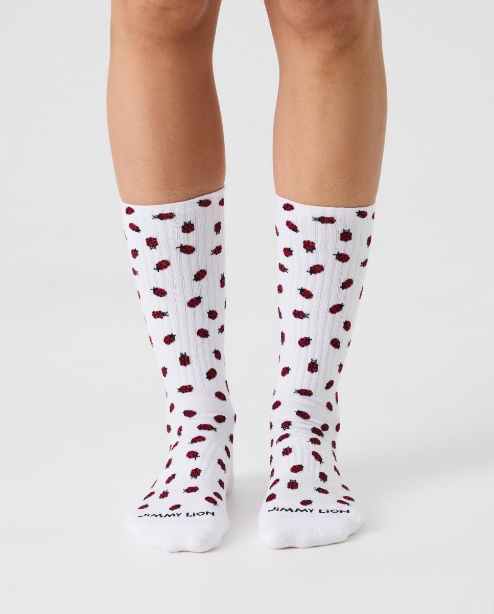 Meias Ladybug Branco-2