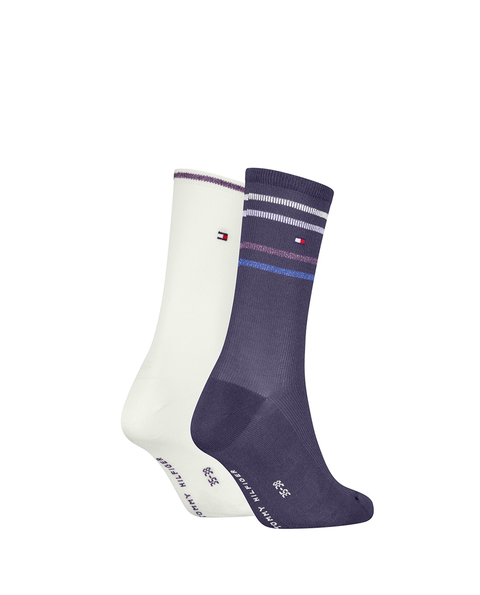 Meias Clássicas (Pack de 2 Pares) Roxo-2