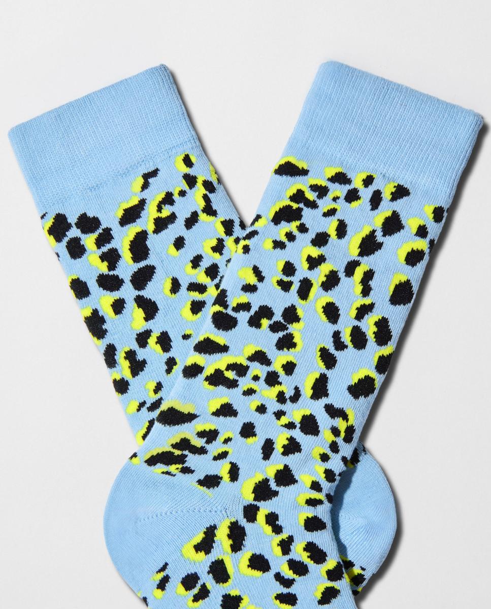 Calcetines de mujer de fantasía de camuflaje - Besocks - Azul Azul-2