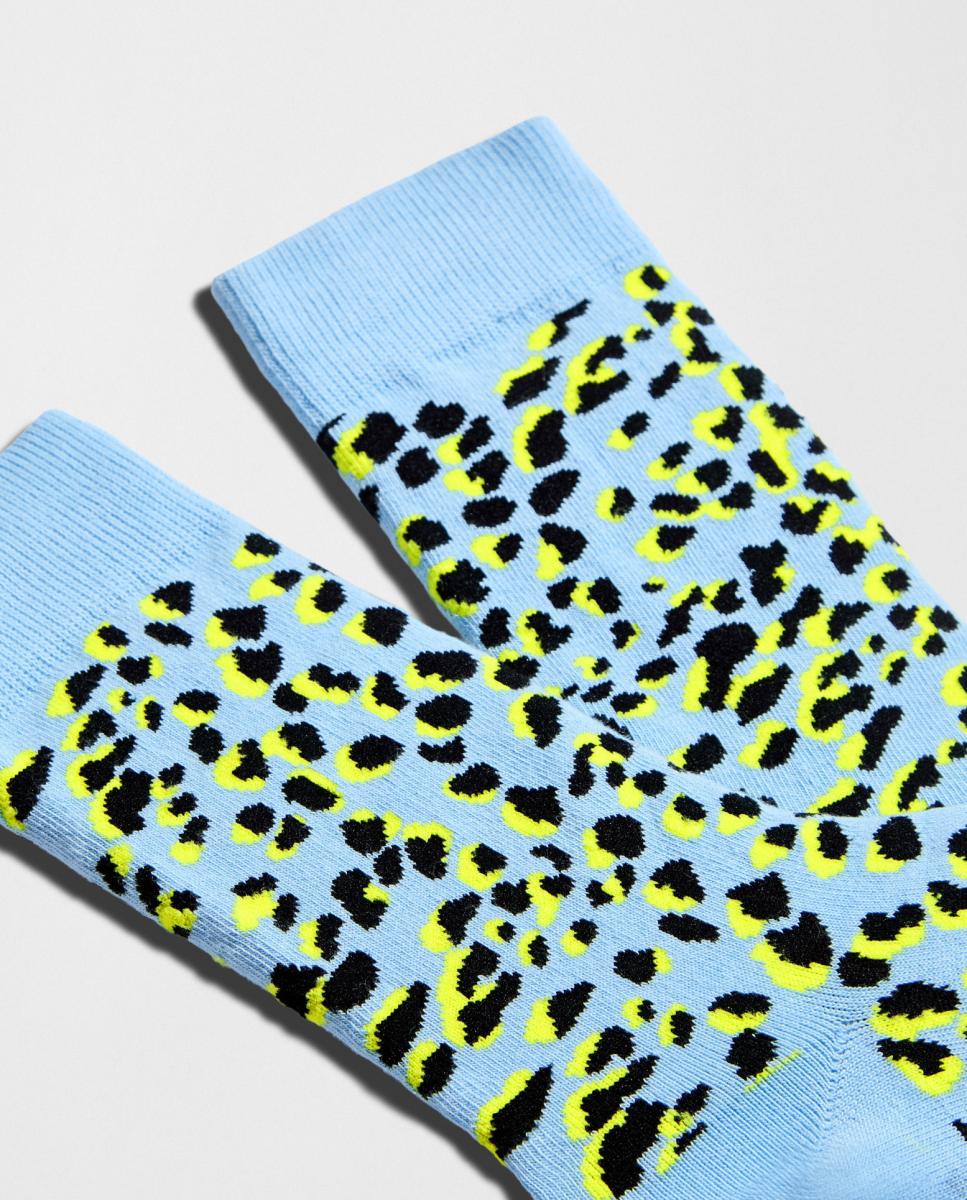 Calcetines de mujer de fantasía de camuflaje - Besocks - Azul Azul-3