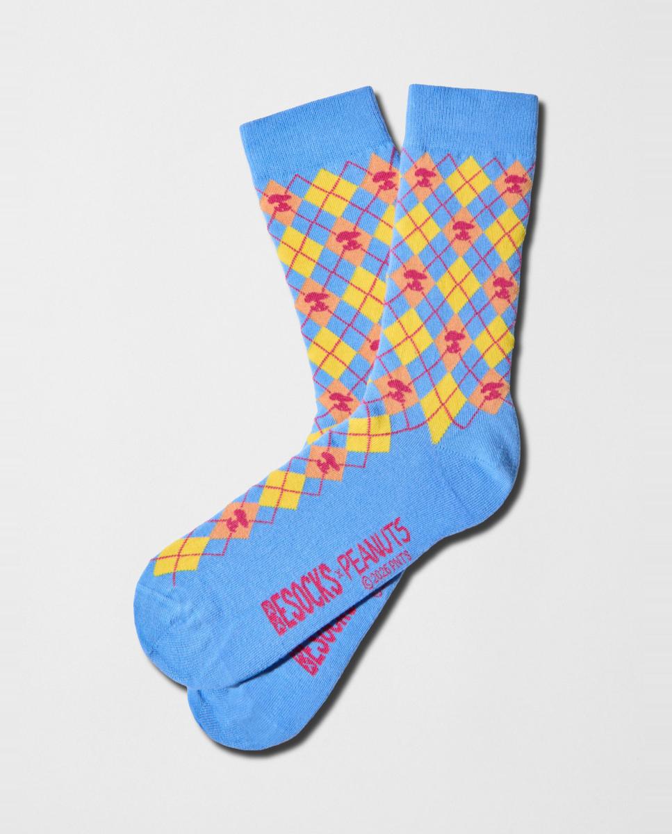 Calcetines de mujer de fantasía de Snoopy - Besocks - Azul Azul-1