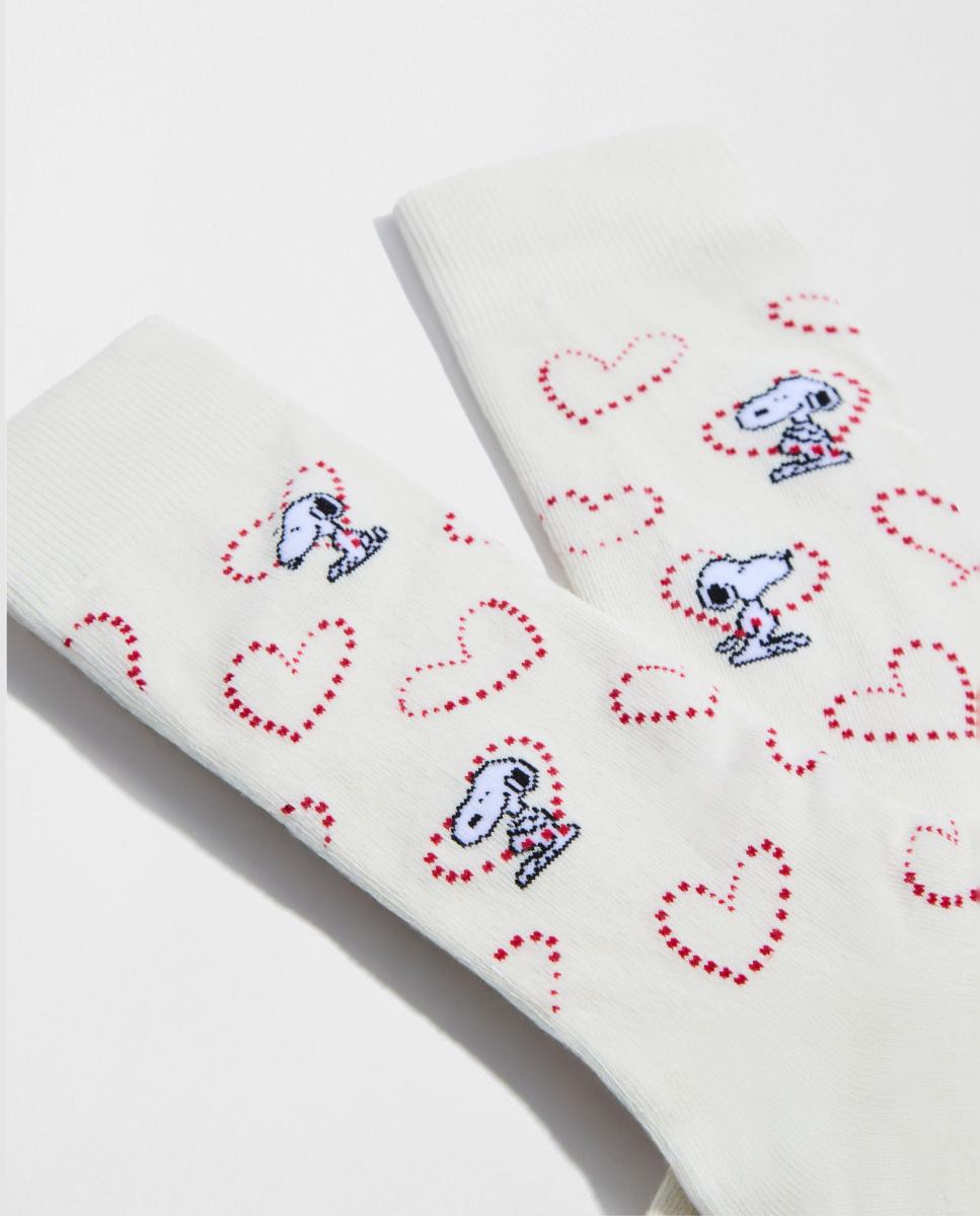 Meias com Fantasia Snoopy Branco-gelo-3