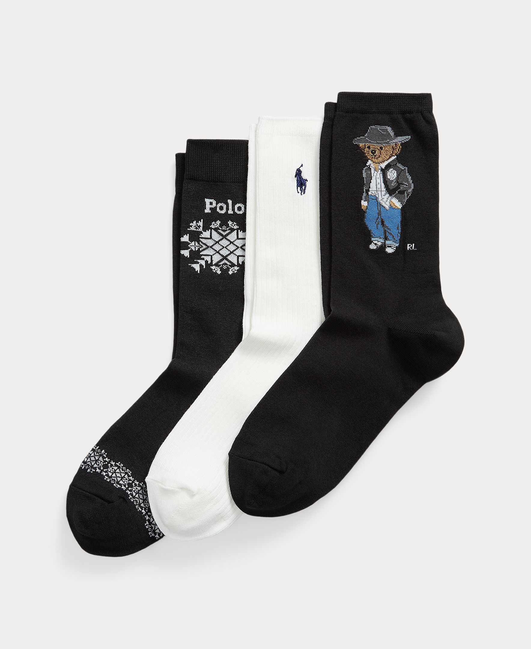 Imagen 0 de Pack de 3 pares de calcetines de mujer estampados Multicolor