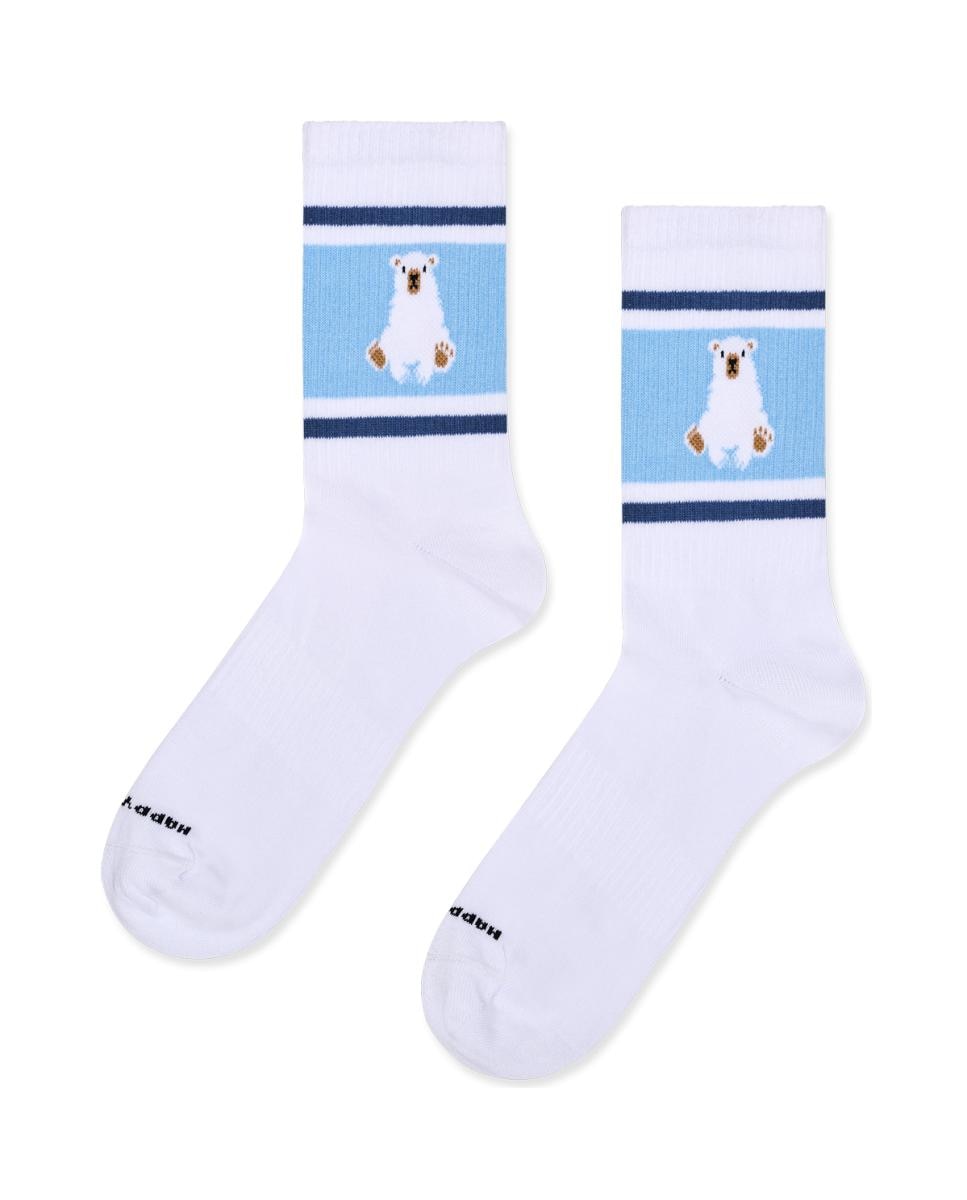 Imagem 0 de Meias de Mulher Polar Bear Stripe Sneaker