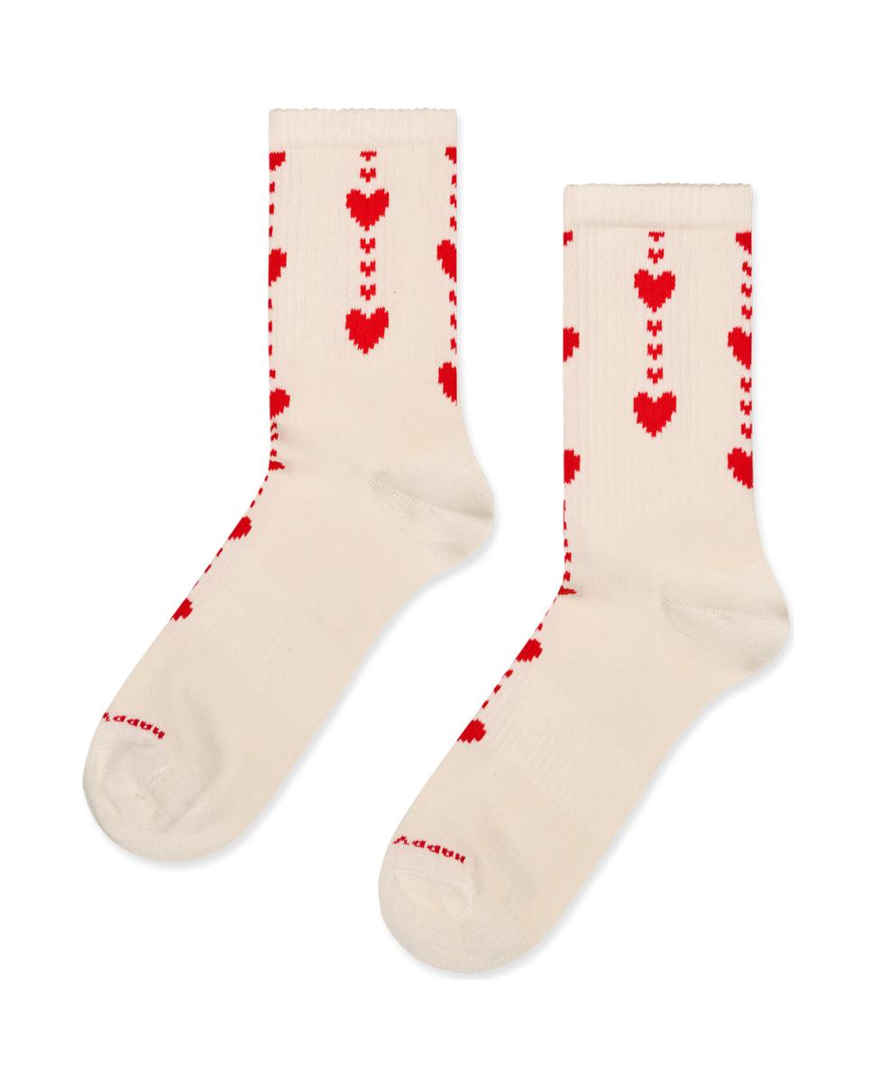 Imagen 0 de Calcetín de mujer Hearts Sneaker Blanco