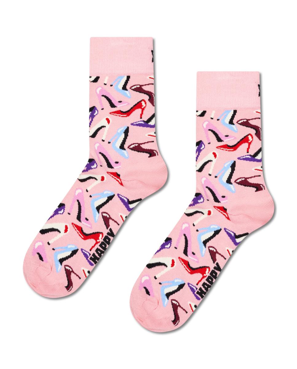 Imagen 0 de Calcetín de mujer Heels Short Crew Rosa