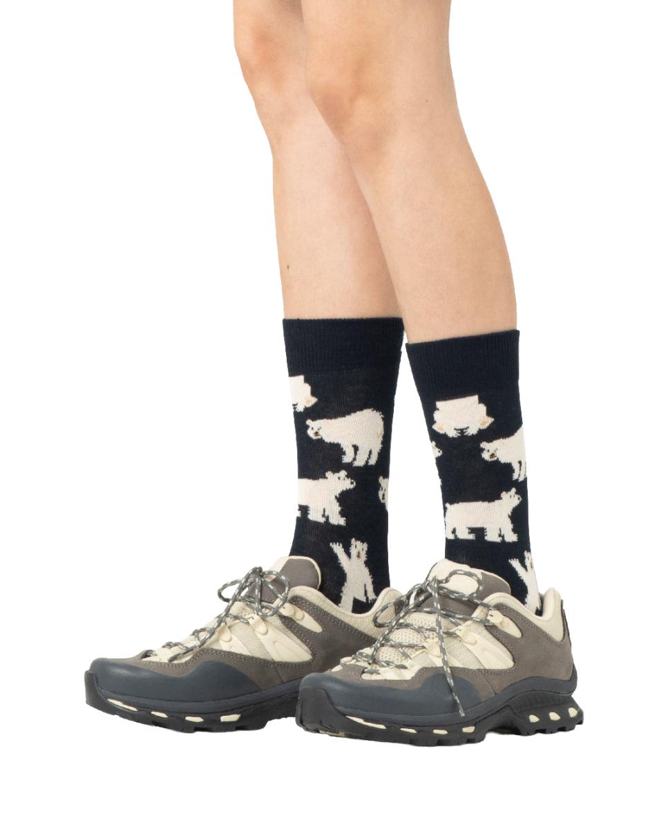 Calcetín de mujer Bear - Happy Socks - Azul Azul-2