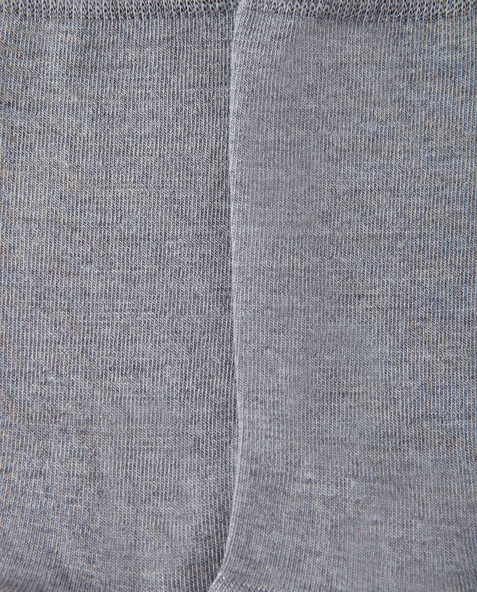 Calcetín de mujer Falke de lana y algodón.Cashmere - Gris Gris-2