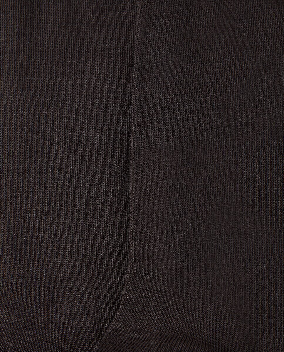 Calcetín de mujer Falke de lana y algodón.Cashmere - Marrón Marrón-2