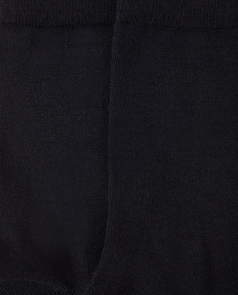 Calcetín de mujer Falke de lana y algodón.Cashmere - Negro Negro-2