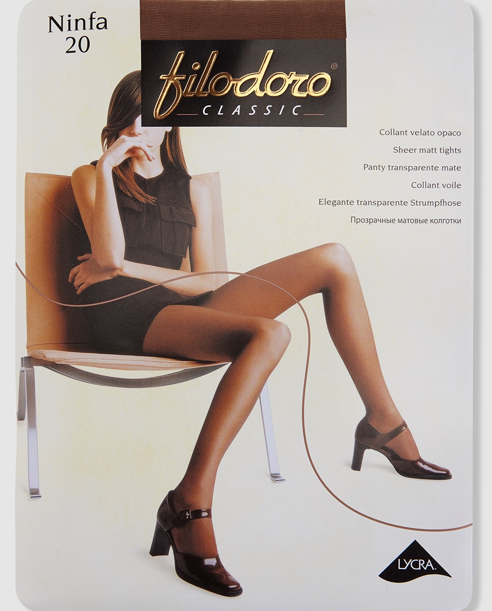 Panty transparente de 20 deniers de mujer Filodoro - Topo Topo-4