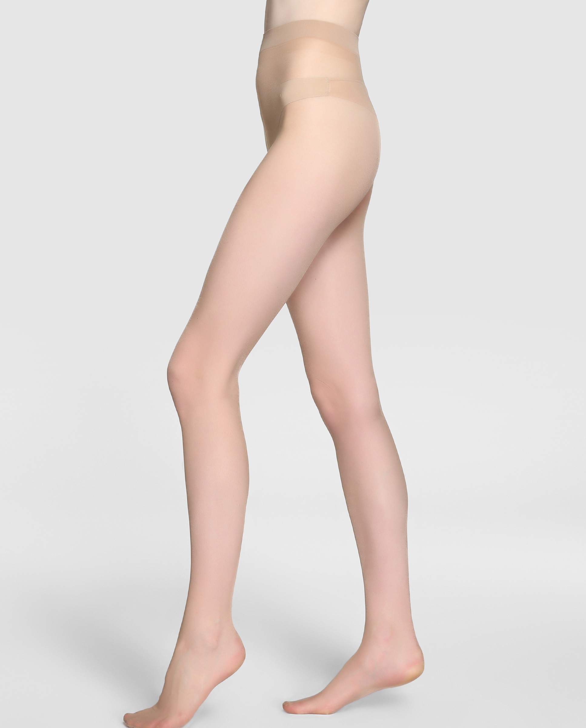 Panty transparente de 20 deniers de mujer Filodoro - Marrón Natural-1