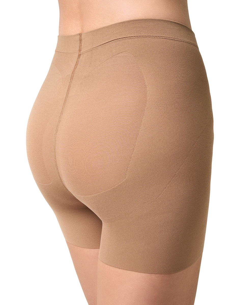 Panty transparente de 15 deniers con faja reductora de mujer Filodoro - Topo Topo-5