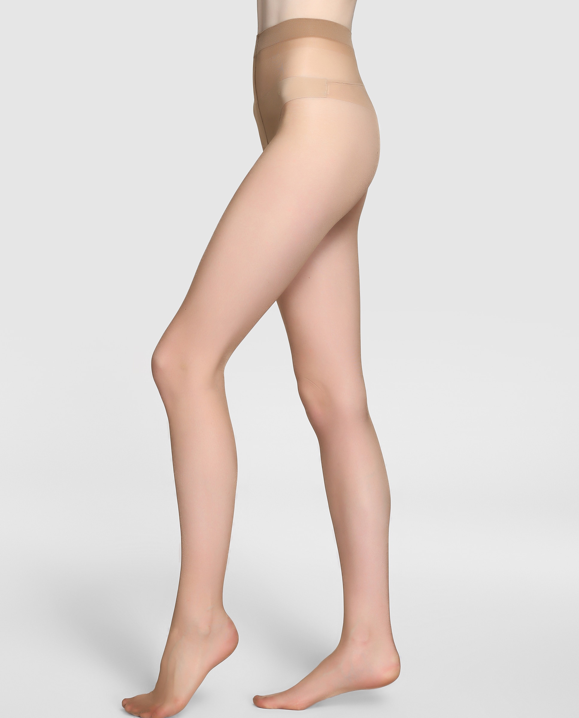 Collants transparentes de 20 deniers de mulher Filodoro Bege-1