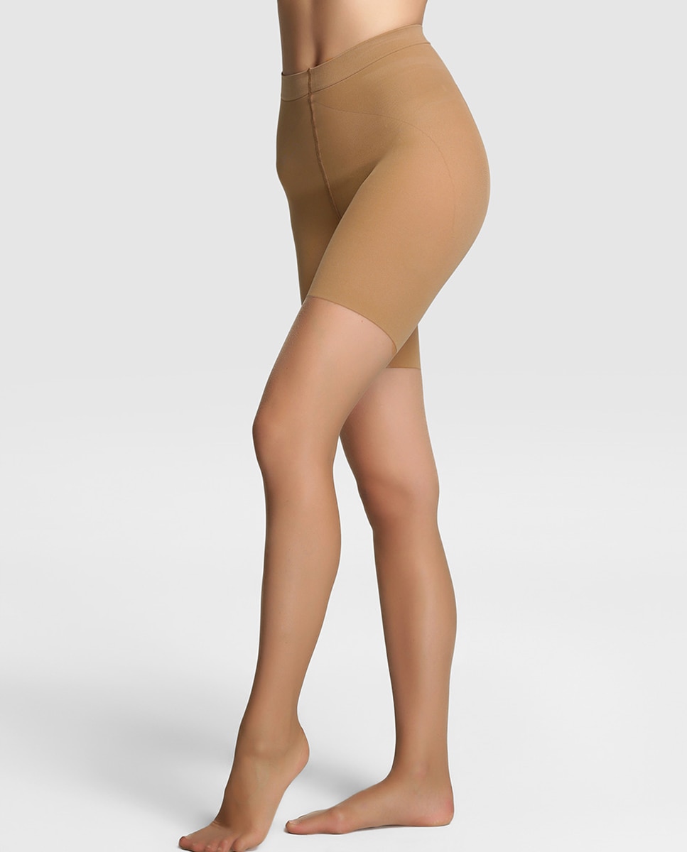 Imagem 0 de Collants de 15 deniers de mulher Philippe Matignon transparentes com cinta adelgaçante