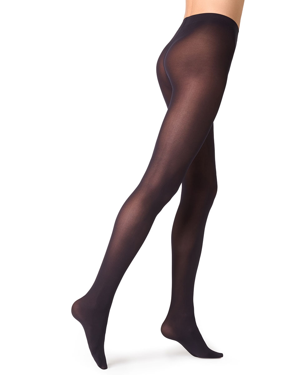 Collants opacos de microfibra de 50 deniers de mulher Filodoro Azul-marinho-3