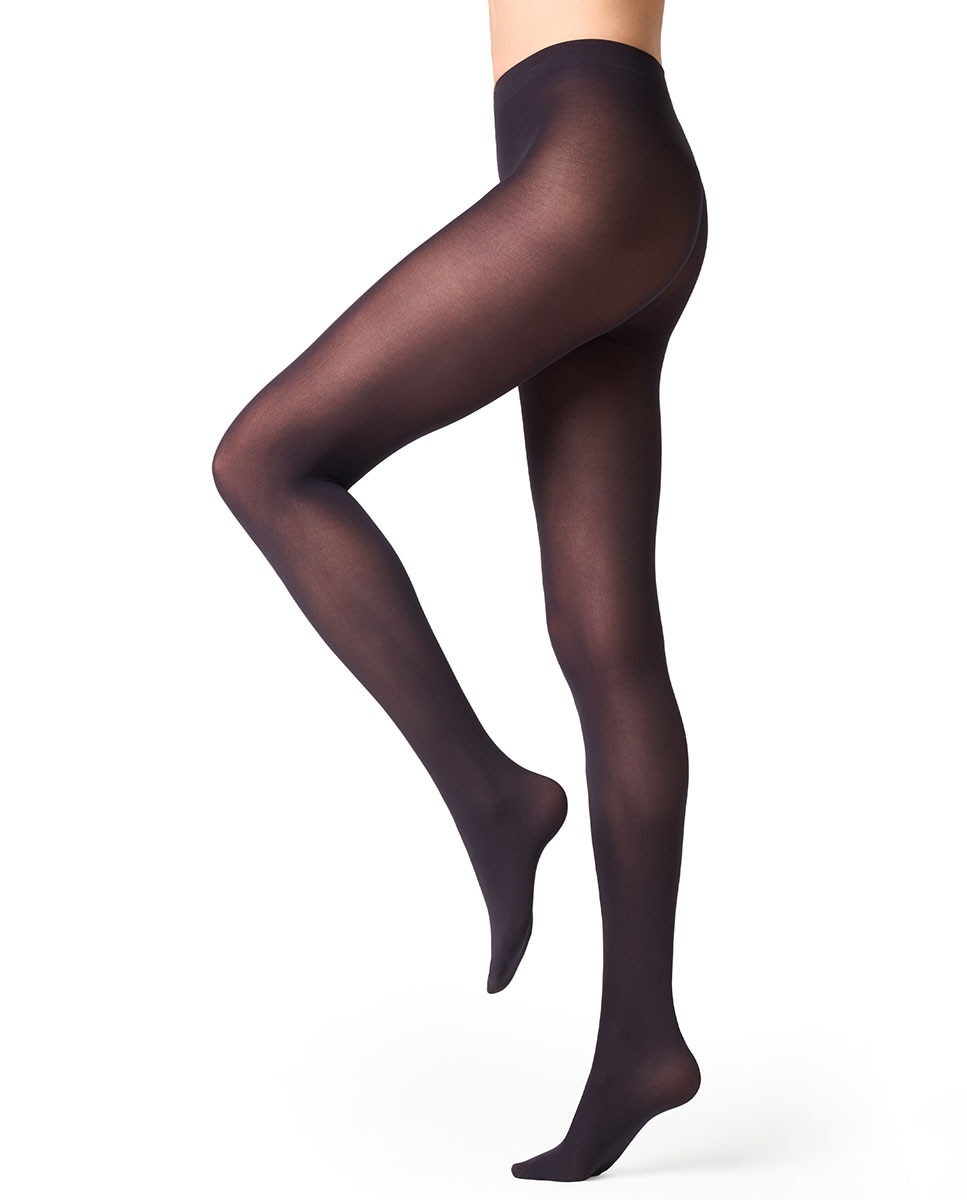 Collants opacos de microfibra de 50 deniers de mulher Filodoro Azul-marinho-4
