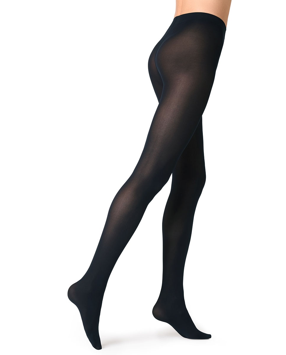 Panty opaco de microfibra de 50 deniers de mujer Filodoro - Negro Negro-3
