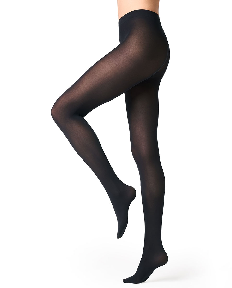 Panty opaco de microfibra de 50 deniers de mujer Filodoro - Negro Negro-4