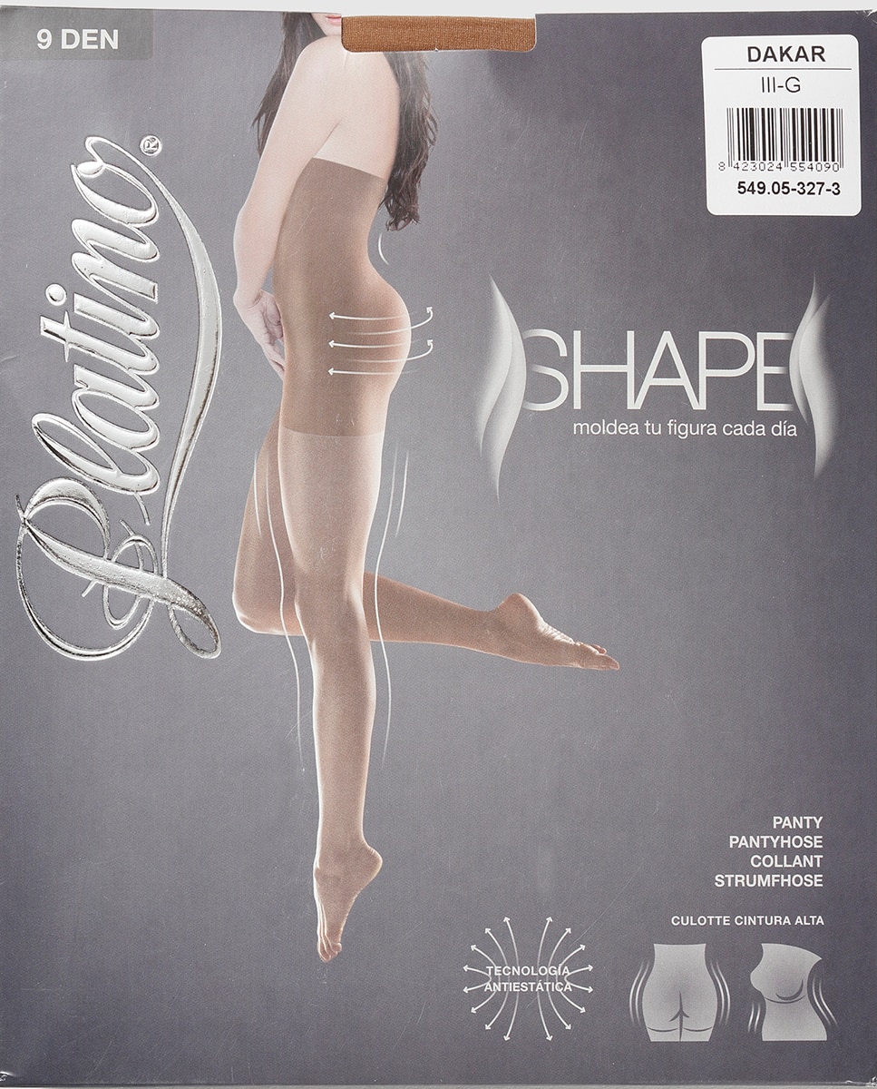Imagem 0 de Collants modeladores de 9 deniers de mulher Platino