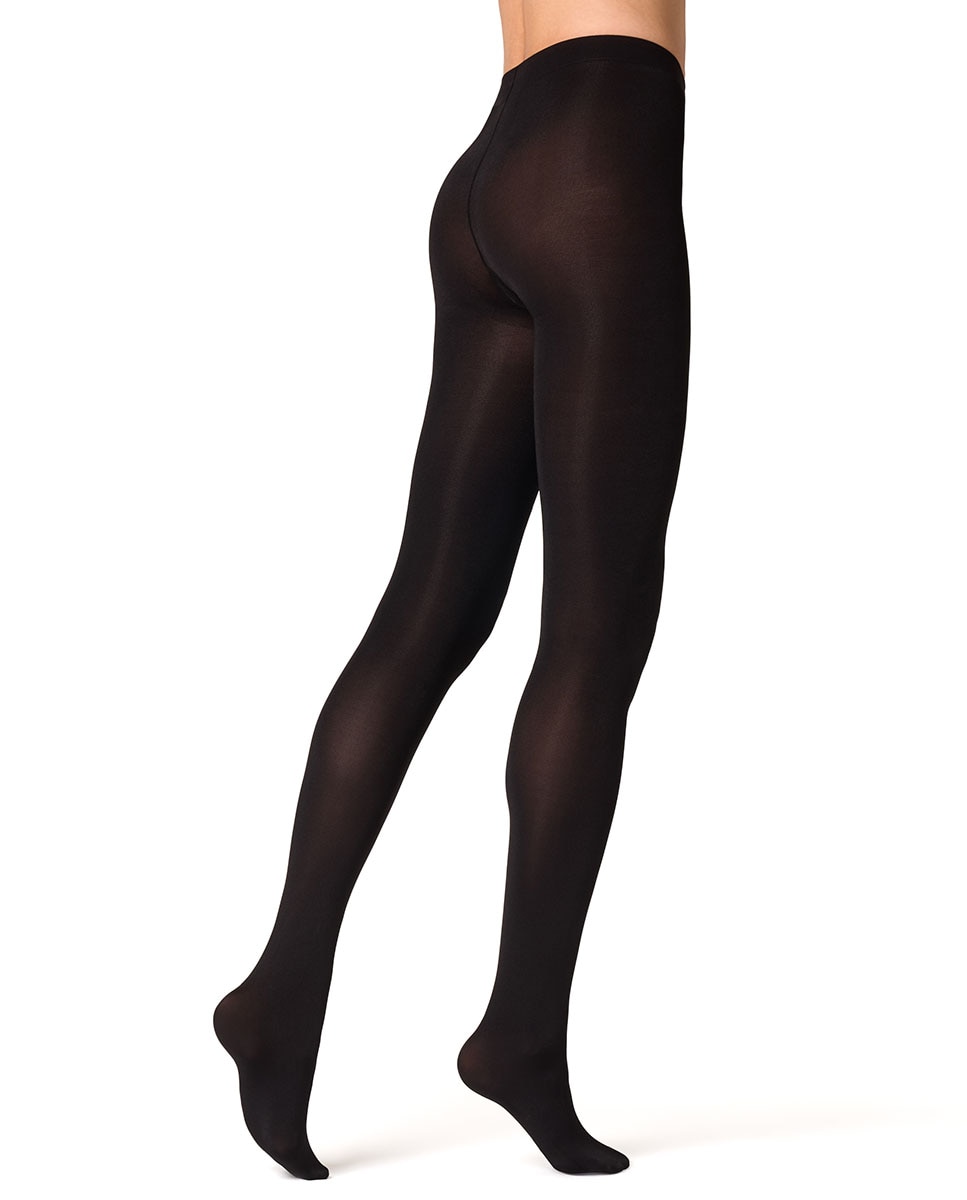 Collants super opacos de 100 deniers com brilho de mulher Filodoro pretos Preto-3