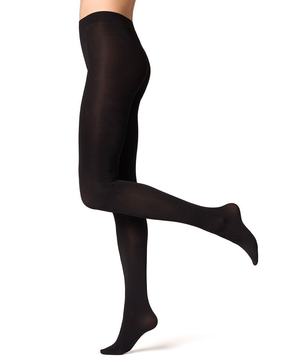 Collants super opacos de 100 deniers com brilho de mulher Filodoro pretos Preto-4