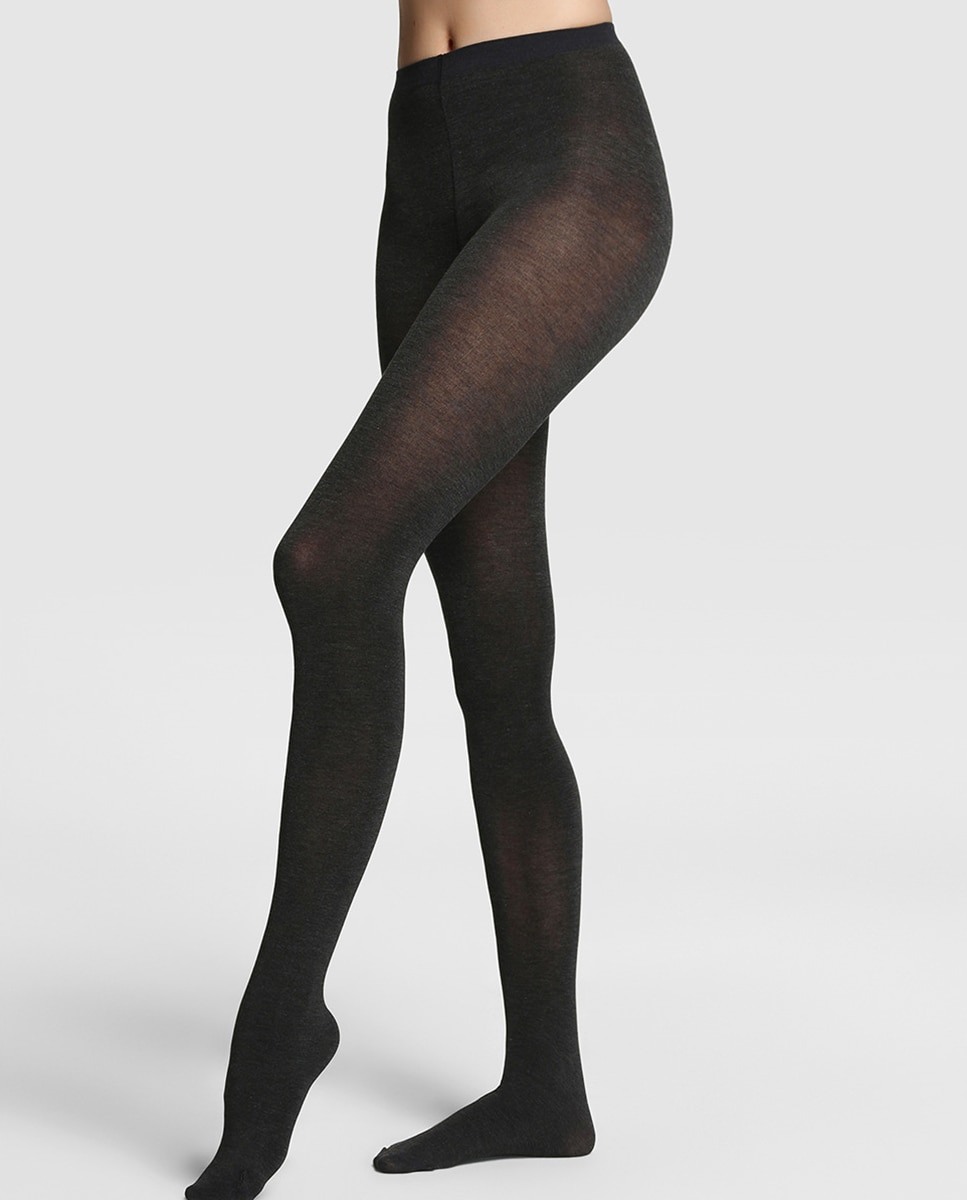 Panty térmico opaco de mujer de Philippe Matignon - Gris oscuro Gris oscuro-2