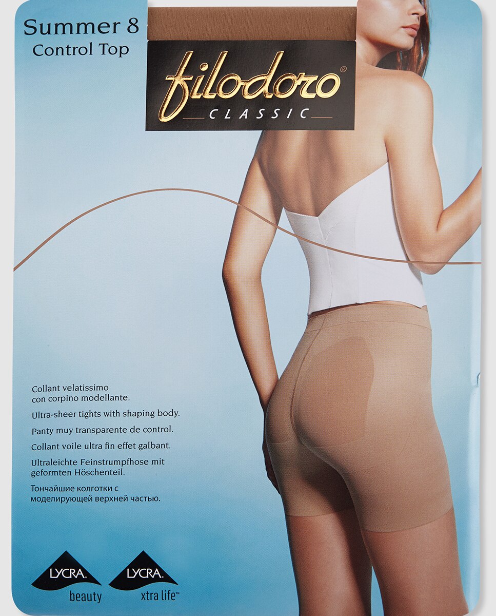 Imagen 2 de Panty reductor de 8 deniers de verano de mujer Filodoro - Natural Natural