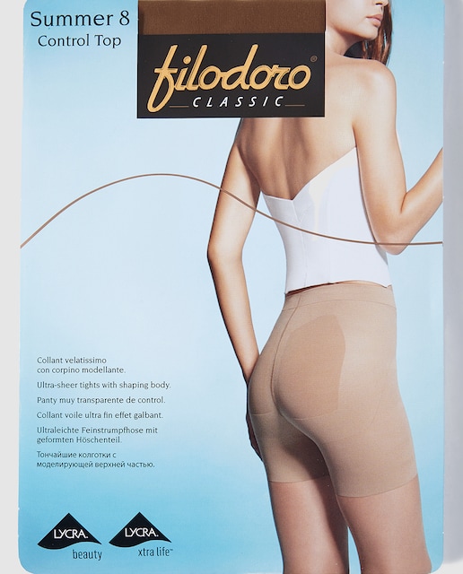 Imagen 0 de Panty reductor de 8 deniers de verano de mujer Filodoro Natural