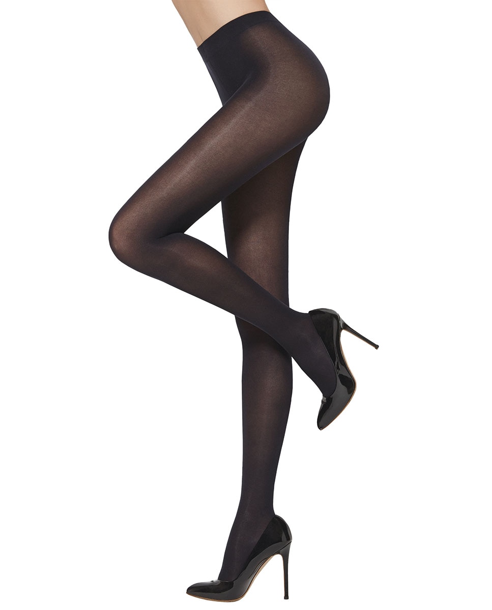 Collants semitransparentes de microfibra de 30 deniers de mulher Filodoro Preto-2