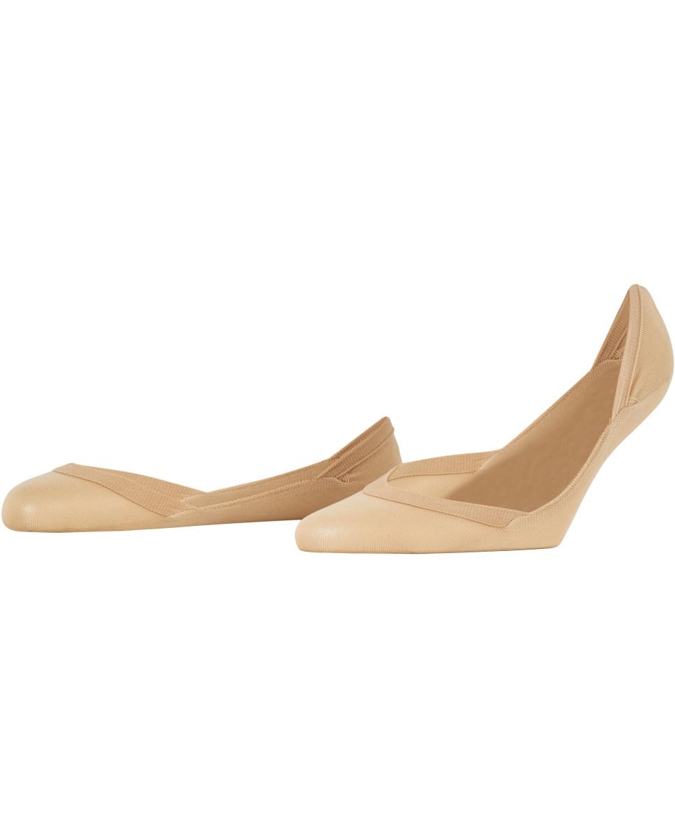 Meia de pé de mulher Falke antideslizante Bege-3