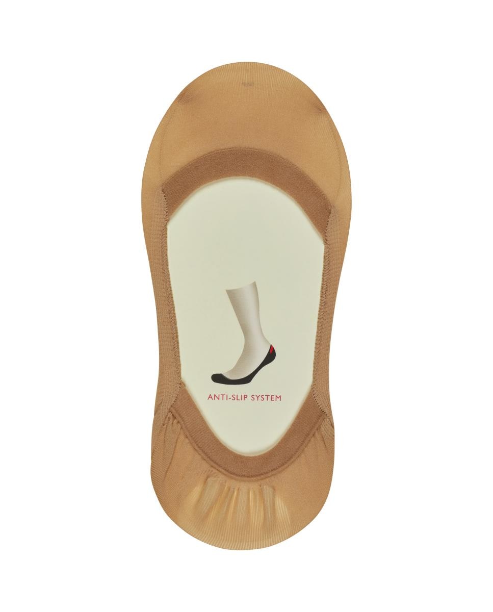 Meia de pé de mulher Falke antideslizante Bege-5