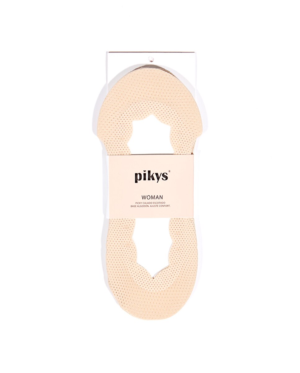 Pinki de mujer calado liso - Pikis - Beige Beige-2